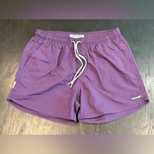 Maamgic Men Swim Shorts Trunks Purple Drawstring Medium